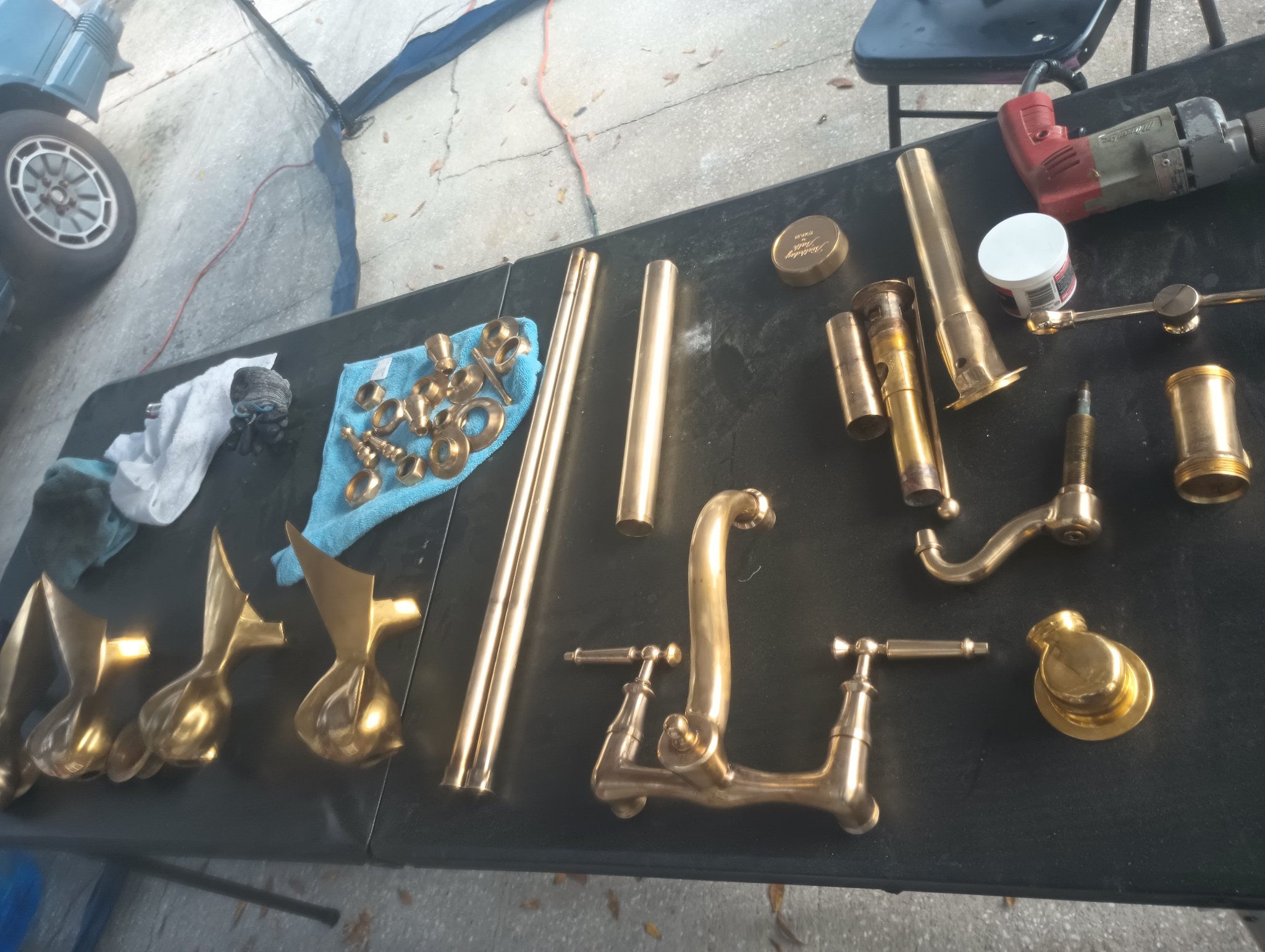 ChromeKarats gold plating work — Gold Bathroom Fixture Full Set